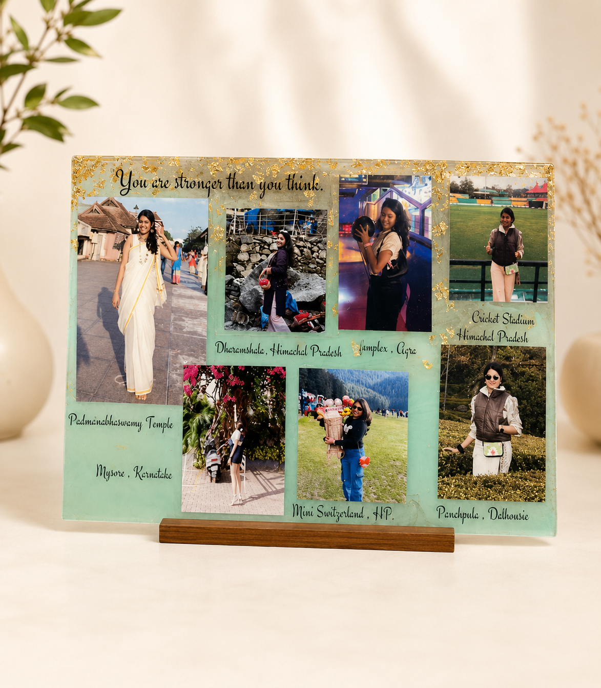18AB7576-EA12-493E-B3AD-FC7ADF0356A5 Trip memories frame with stand - Image 1