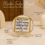 Mantra fridge magnets
