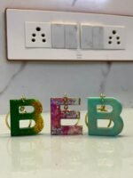 Letter / Alphabet/ flower preservation Keychains - Image 4