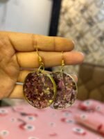 flower preservation Earrings / studs / jhumka - Image 5