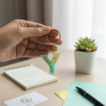 Letter / Alphabet/ flower preservation Keychains