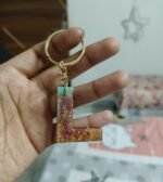 Letter / Alphabet/ flower preservation Keychains - Image 2