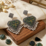 flower preservation Earrings / studs / jhumka