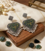 flower preservation Earrings / studs / jhumka
