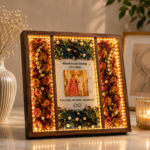16 inches led light wedding stuff preservation wooden frame